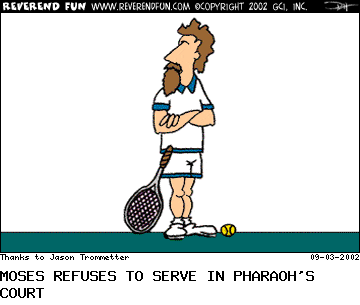 Moses refuses to serve in Pharoah's court.